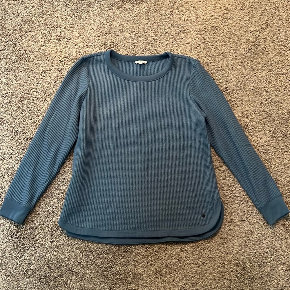 EUC LL Bean Signature waffle tunic top XL